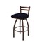 Holland Bar Stool Co 30" Low Back Swivel Bar Stool, Bronze Finish, Canter Twilight Seat 41130BZ002 - alternate 1